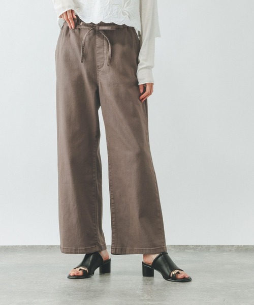 GLOBAL WORK(グローバルワーク)の「GOODデニムイージー綿麻パンツ/634610(デニムパンツ・レディース・サックスブルー/ブルー/ダークブラウン・X-SMALL/MEDIUM/SMALL/LARGE)」の6枚目の写真