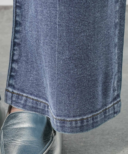 GLOBAL WORK(グローバルワーク)の「GOODデニムイージー綿麻パンツ/634610(デニムパンツ・レディース・サックスブルー/ブルー/ダークブラウン・X-SMALL/MEDIUM/SMALL/LARGE)」の12枚目の写真