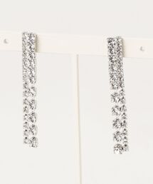 【ROOM.THE.ROOM】Rhinestone chain pierces ピアス