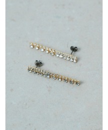 【ROOM.THE.ROOM】Rhinestone chain pierces ピアス