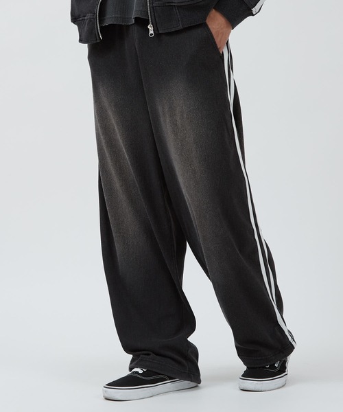 improves(インプローブス)の「カットデニム ワイドラインパンツ(デニムパンツ・メンズ・ブラック/ネイビー・LARGE/MEDIUM)」の3枚目の写真