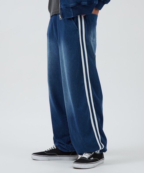 improves(インプローブス)の「カットデニム ワイドラインパンツ(デニムパンツ・メンズ・ブラック/ネイビー・LARGE/MEDIUM)」の15枚目の写真