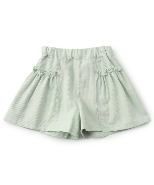 Seraph（セラフ）の「まいにちショートパンツ（その他パンツ・キッズ・レッド/ベージュ/インディゴブルー/ミント/イエロー/ブラック/サックスブルー・80/90/100/110/120/130/140）」の4枚目の写真