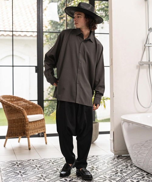 CAMBIO(カンビオ)の「ms6471- ドルマンスリーブLSシャツ(HLCM0253)(シャツ/ブラウス・メンズ・チャコール/ブラック/ホワイト・L/M)」の20枚目の写真