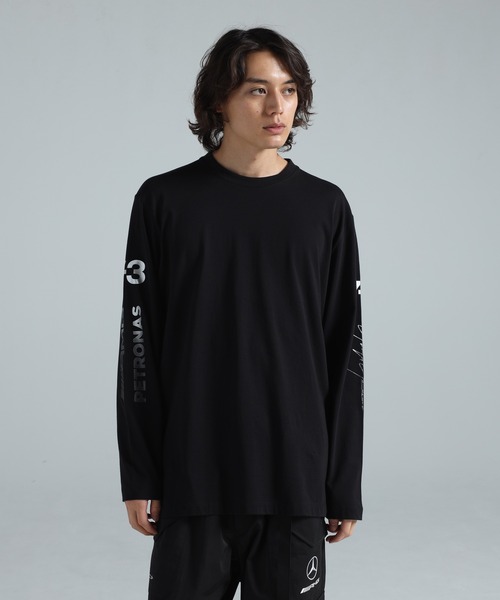 Y-3(ワイスリー)の「Y-3 MERCEDES - AMG PETRONAS FORMULA 1 TEAM CHAOS LOGO LONG SLEEVE TEE(Tシャツ/カットソー・メンズ・ブラック・XX-SMALL/X-SMALL/SMALL/MEDIUM/LARGE/X-LARGE)」の2枚目の写真