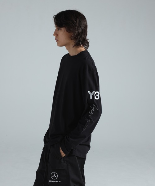 Y-3(ワイスリー)の「Y-3 MERCEDES - AMG PETRONAS FORMULA 1 TEAM CHAOS LOGO LONG SLEEVE TEE(Tシャツ/カットソー・メンズ・ブラック・XX-SMALL/X-SMALL/SMALL/MEDIUM/LARGE/X-LARGE)」の3枚目の写真