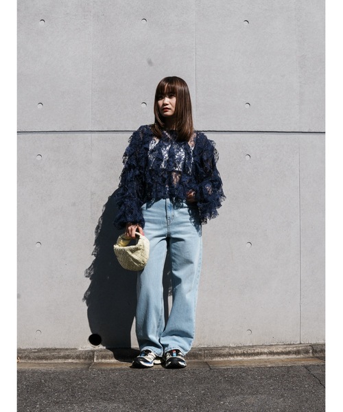 Katrin TOKYO（カトリーントーキョー）の「studded hem denim（デニムパンツ・レディース・ライトブルー/インディゴブルー・XS/S-Short/M/S）」の17枚目の写真
