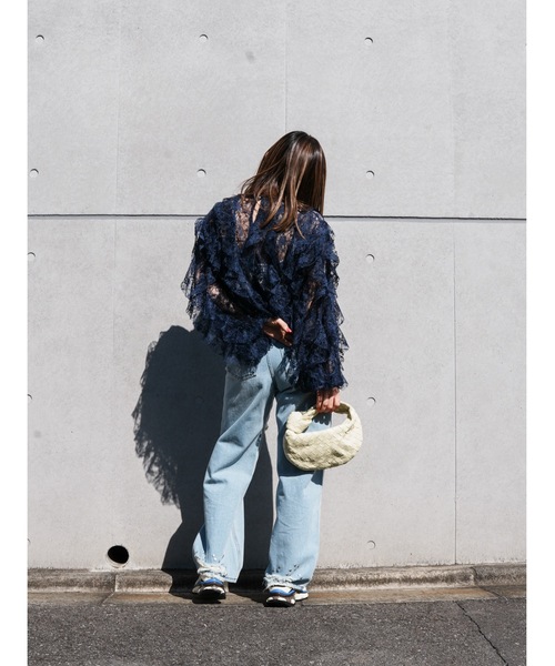 Katrin TOKYO（カトリーントーキョー）の「studded hem denim（デニムパンツ・レディース・ライトブルー/インディゴブルー・XS/S-Short/M/S）」の19枚目の写真