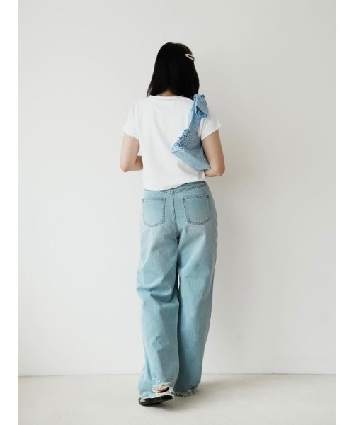 Katrin TOKYO（カトリーントーキョー）の「studded hem denim（デニムパンツ・レディース・ライトブルー/インディゴブルー・XS/S-Short/M/S）」の15枚目の写真