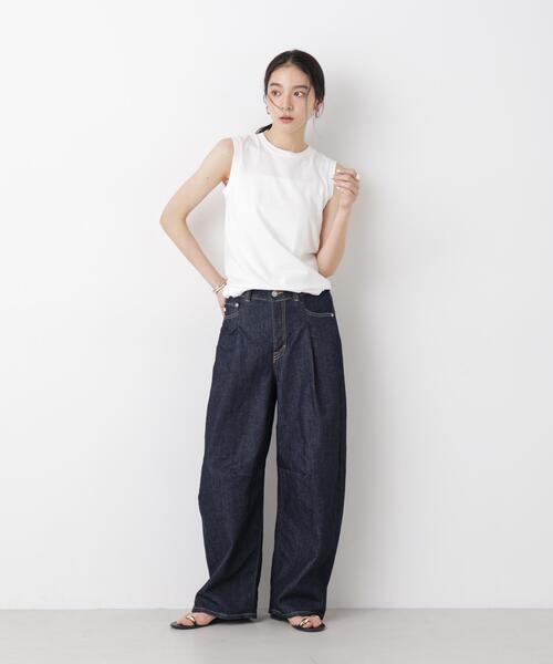 HANES(ヘインズ)の「Hanes/2P JapanFit for HER スリーブレスTシャツ(Tシャツ/カットソー・レディース・プラチナム/その他1・M)」の3枚目の写真