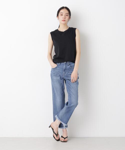 HANES(ヘインズ)の「Hanes/2P JapanFit for HER スリーブレスTシャツ(Tシャツ/カットソー・レディース・プラチナム/その他1・M)」の6枚目の写真