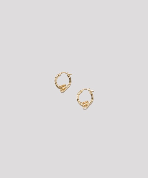 LAPUIS(ラピュイ)の「LAPUIS(ラピュイ)Connect coil pierced earrings(ピアス(両耳用)・レディース・シルバー/マルチ/ゴールド・FREE)」の7枚目の写真