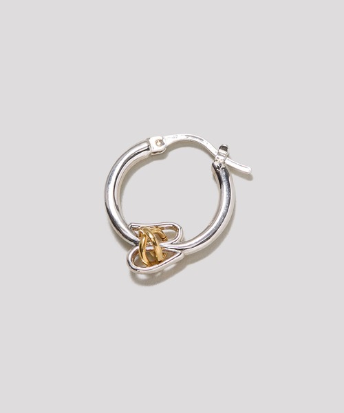 LAPUIS(ラピュイ)の「LAPUIS(ラピュイ)Connect coil pierced earrings(ピアス(両耳用)・レディース・シルバー/マルチ/ゴールド・FREE)」の9枚目の写真