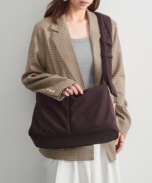 ADD CULUMN(アドカラム)の「【ADD CULUMN】26AW新作 DOT SHLD L A26W01B512(ショルダーバッグ・レディース・ダークブラウン/ブラック・FREE)」の7枚目の写真