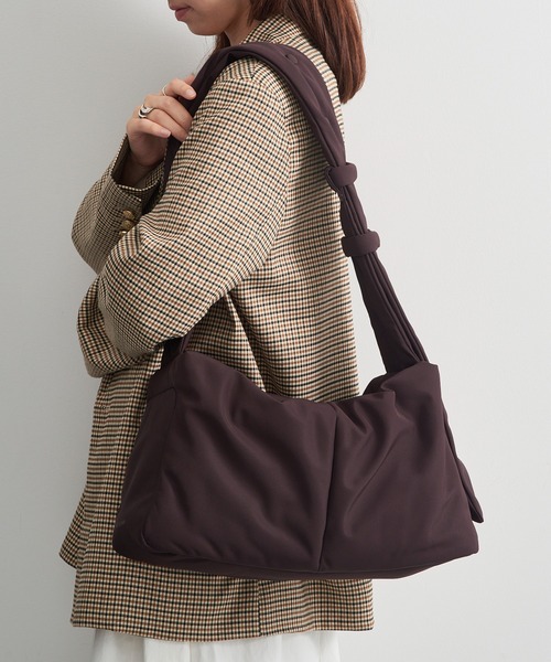 ADD CULUMN(アドカラム)の「【ADD CULUMN】26AW新作 DOT SHLD L A26W01B512(ショルダーバッグ・レディース・ダークブラウン/ブラック・FREE)」の5枚目の写真