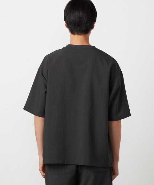 COMME CA ISM（コムサイズム）の「【吸水速乾】リネンライクポリエステル 布帛Tシャツ（Tシャツ/カットソー・メンズ・カーキ/ブラック/ベージュ/ネイビー・LARGE/MEDIUM）」の20枚目の写真