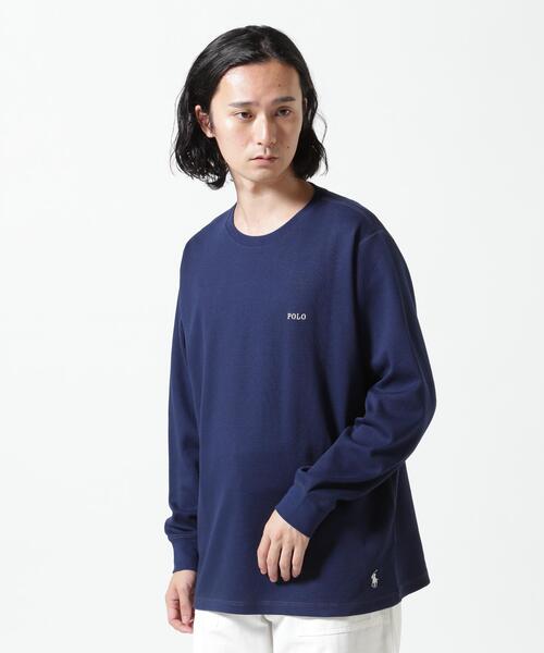 POLO RALPH LAUREN SLEEPWEAR(ポロラルフローレンスリープウェア)の「POLO RALPH LAUREN/ポロラルフローレン/WAFFLE CREW NECK LONG SLEEVE(Tシャツ/カットソー・メンズ・チャコールグレー/ネイビー・XL/M)」の2枚目の写真