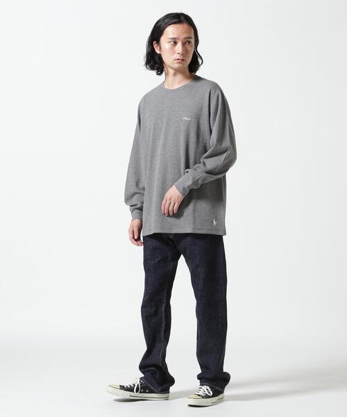 POLO RALPH LAUREN SLEEPWEAR(ポロラルフローレンスリープウェア)の「POLO RALPH LAUREN/ポロラルフローレン/WAFFLE CREW NECK LONG SLEEVE(Tシャツ/カットソー・メンズ・チャコールグレー/ネイビー・XL/M)」の7枚目の写真
