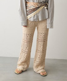 Crisp | フラワークロシェパンツ(その他パンツ)