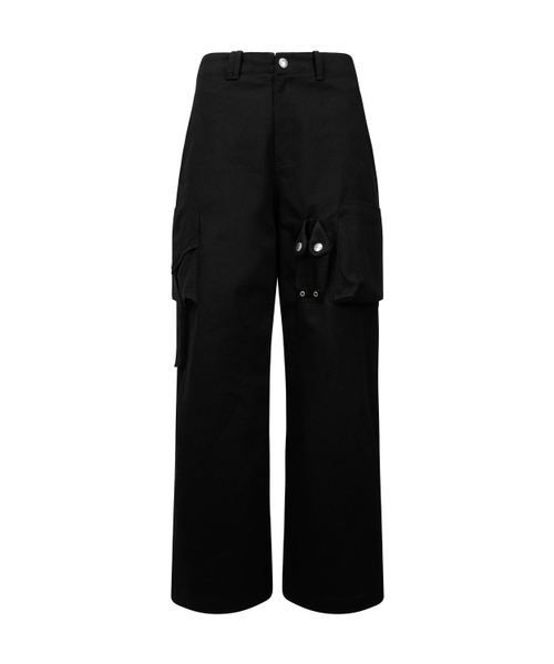 NACHE（ナチェ）の「STRAP WIDE CARGO PANTS (UNISEX) BLACK（その他パンツ・レディース・その他・1/0）」の3枚目の写真
