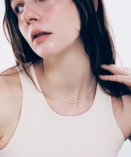 シルバー.925 ロールチェーン　ネックレス　55cm silver925】 Roll ChainNecklace / ロールチェーンネックレス