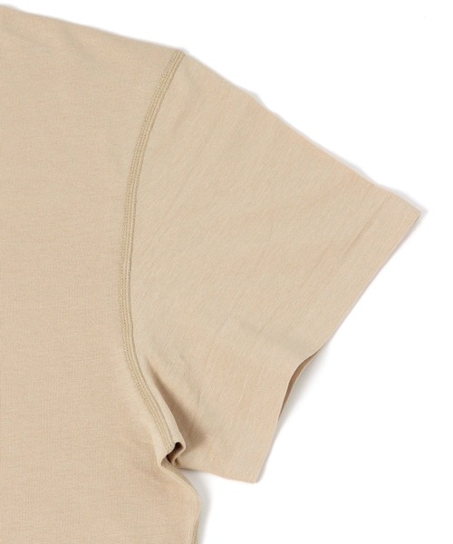 GLOBAL WORK（グローバルワーク）の「Fffit エフィット/柔らかストレッチインナー半袖/657699（Tシャツ/カットソー・メンズ・ライトベージュ/ブラック/ホワイト・MEDIUM/SMALL/X-LARGE/LARGE）」の12枚目の写真