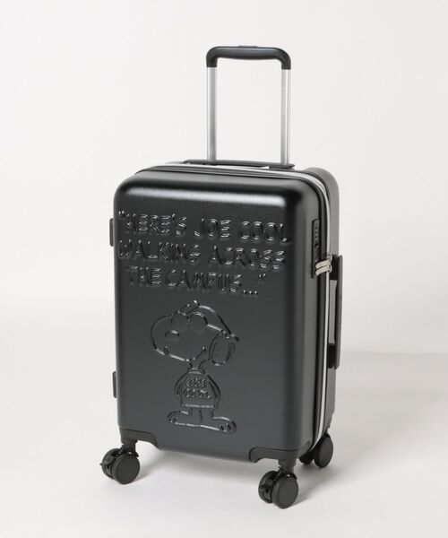 PEANUTS（ピーナッツ）の「【PEANUTS/ピーナッツ】 スヌーピー 巾着付きキャリーケース 35L(40L)（スーツケース/キャリーバッグ・レディース・ホワイト/ブラック・FREE）」の2枚目の写真