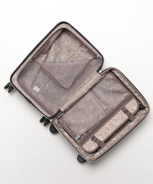 PEANUTS（ピーナッツ）の「【PEANUTS/ピーナッツ】 スヌーピー 巾着付きキャリーケース 35L(40L)（スーツケース/キャリーバッグ・レディース・ホワイト/ブラック・FREE）」の5枚目の写真