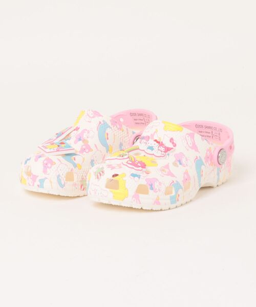 crocs(クロックス)の「クロックス キッズ ハローキティ アンド フレンズ パステル クラシック クロッグ / crocs HKF Pastel Classic Clog K(サンダル・キッズ・マルチ・21cm/20cm/19.5cm/19cm/18.5cm/18cm)」の1枚目の写真