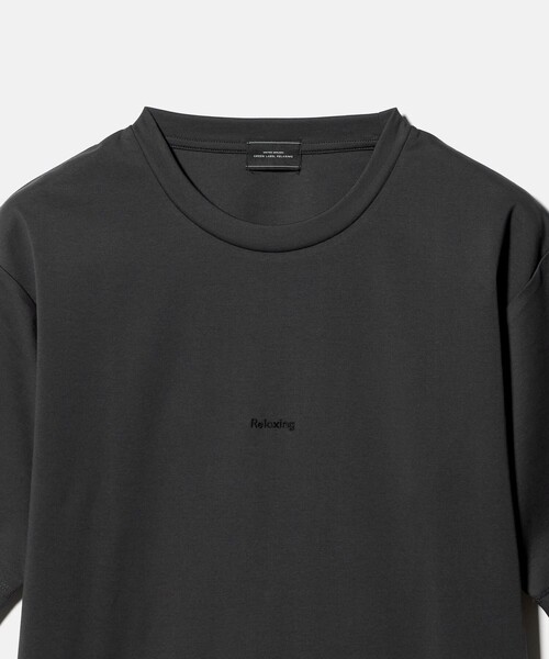 green label relaxing(グリーンレーベルリラクシング)の「Relaxing 半袖 Tシャツ カットソー -接触冷感-(Tシャツ/カットソー・メンズ・ダークグレー/グレー系/ホワイト/ライム・L/M/XL/S)」の12枚目の写真