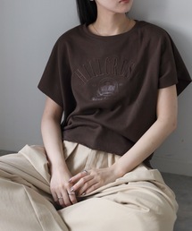カレッジロゴ刺繍スウェットTシャツ