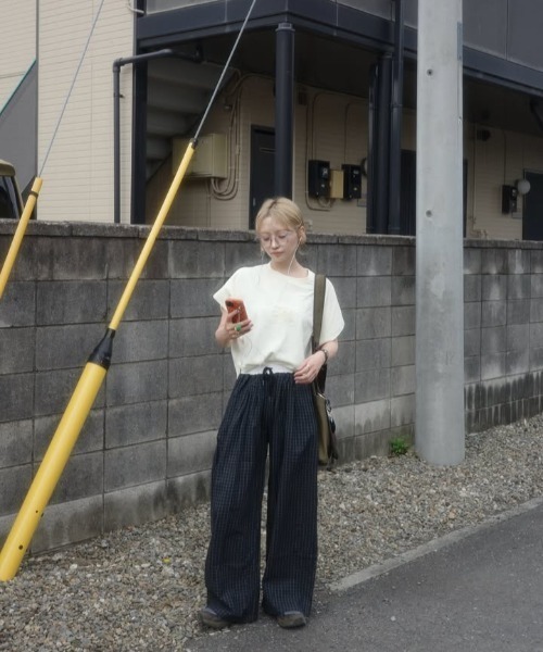 model：164cm. 着用サイズ：FREE