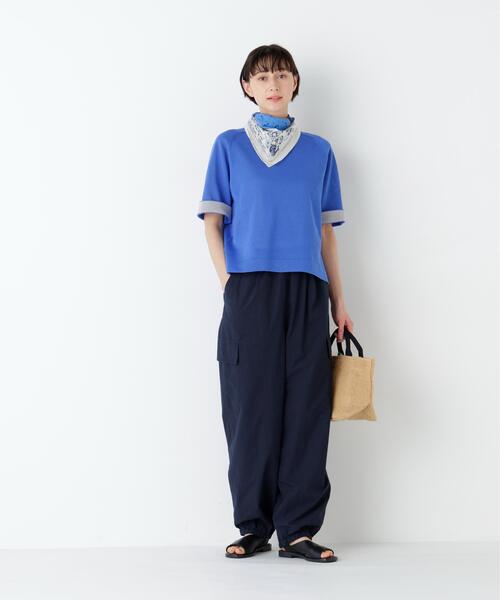 human woman(ヒューマンウーマン)の「◆【名品/ウォッシャブル/4カラー展開】ハイゲージギマ クルーネックラグランプルオーバー(ニット/セーター・レディース・ブラウン系その他/ホワイト系その他3/レッド/ブルー・MEDIUM)」の13枚目の写真