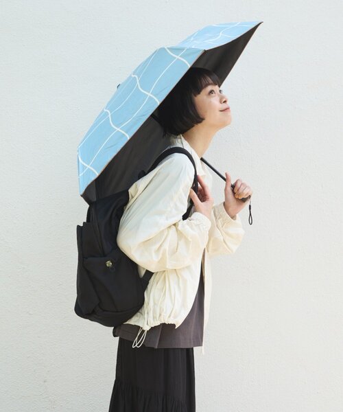 BIRTHDAY BAR（バースデイバー）の「【SAHIR サヒール】　晴雨兼用自動開閉折り畳み傘（折りたたみ傘・レディース・ホワイト/ピンク/ブルー・0）」の12枚目の写真