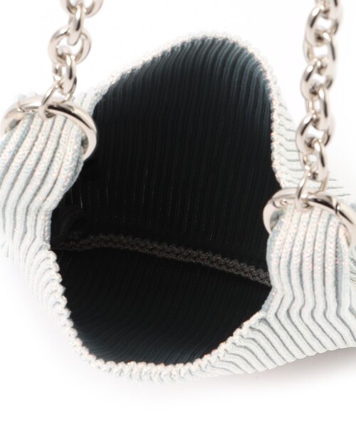 LASTFRAME(ラストフレーム)の「【LASTFRAME/ラストフレーム】マーケットバッグ KYOTO METALLIC MARKET BAG MINI (CHAIN) L25420(ショルダーバッグ・レディース・シルバー系その他/ブラック・FREE)」の6枚目の写真