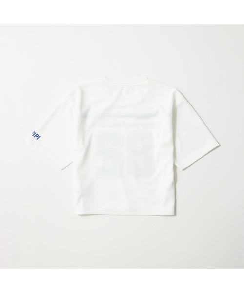 repipi armario(レピピ アルマリオ)の「repipi armario レピピアルマリオ 半袖Tシャツ ナンバリング ゆったりシルエット メッシュ(Tシャツ/カットソー・キッズ・ホワイト/ブラック/サックスブルー・150cm/160cm/140cm)」の20枚目の写真