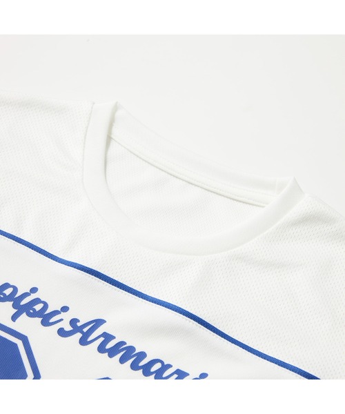 repipi armario(レピピ アルマリオ)の「repipi armario レピピアルマリオ 半袖Tシャツ ナンバリング ゆったりシルエット メッシュ(Tシャツ/カットソー・キッズ・ホワイト/ブラック/サックスブルー・150cm/160cm/140cm)」の19枚目の写真