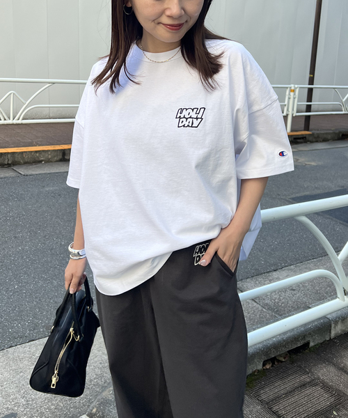 別注【CHAMPION*JOURNAL STANDARD by HOLIDAY】16s/1 Jersey T-SH（T