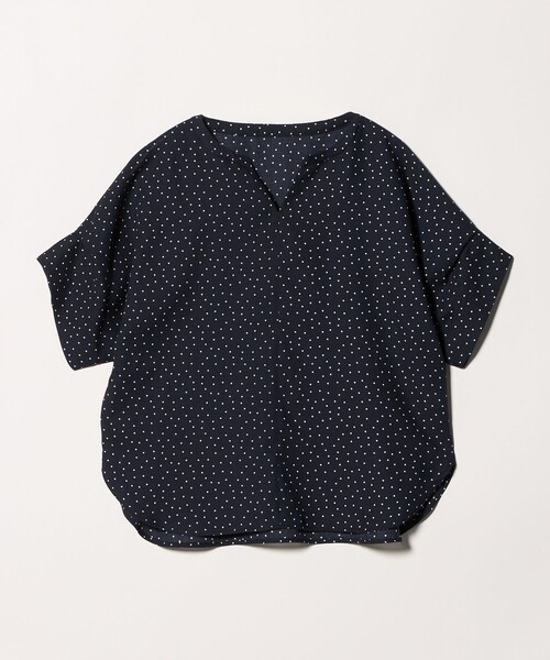 A DAY IN THE LIFE UNITED ARROWS(アデイインザライフユナイテッドアローズ)の「リネンライク プリント キーネック ドルマンブラウス <A DAY IN THE LIFE>(シャツ/ブラウス・レディース・ダークブラウン/ベージュ/ネイビー・FREE)」の11枚目の写真