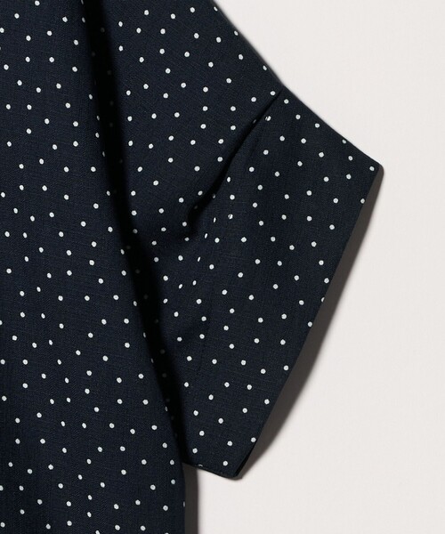 A DAY IN THE LIFE UNITED ARROWS(アデイインザライフユナイテッドアローズ)の「リネンライク プリント キーネック ドルマンブラウス <A DAY IN THE LIFE>(シャツ/ブラウス・レディース・ダークブラウン/ベージュ/ネイビー・FREE)」の14枚目の写真