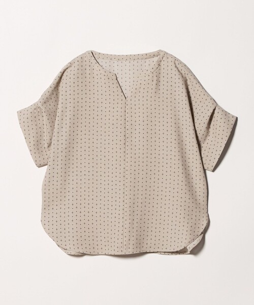 A DAY IN THE LIFE UNITED ARROWS(アデイインザライフユナイテッドアローズ)の「リネンライク プリント キーネック ドルマンブラウス <A DAY IN THE LIFE>(シャツ/ブラウス・レディース・ダークブラウン/ベージュ/ネイビー・FREE)」の17枚目の写真