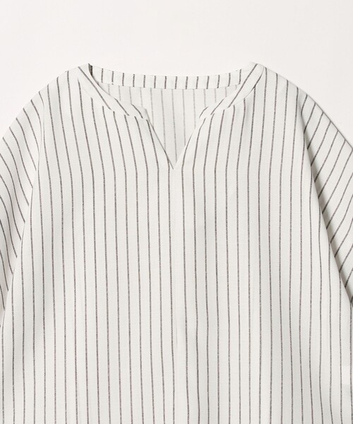 A DAY IN THE LIFE UNITED ARROWS(アデイインザライフユナイテッドアローズ)の「リネンライク プリント キーネック ドルマンブラウス <A DAY IN THE LIFE>(シャツ/ブラウス・レディース・ダークブラウン/ベージュ/ネイビー・FREE)」の20枚目の写真