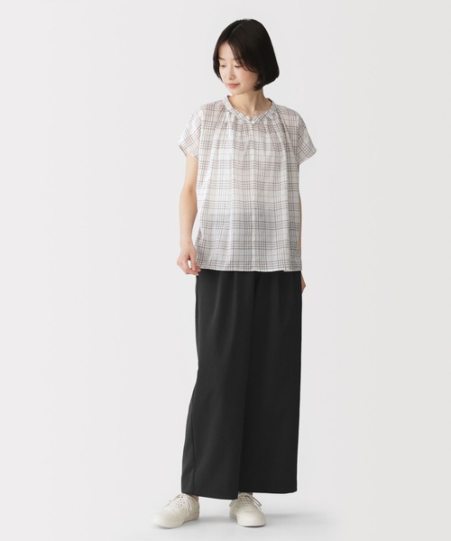無印良品(ムジルシリョウヒン)の「婦人 風を通す イージーパンツ(その他パンツ・レディース・チャコールグレー/サンドベージュ/ブラック/オレンジ系・S/M/L/XL)」の11枚目の写真