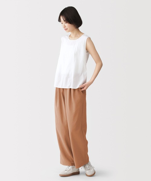 無印良品(ムジルシリョウヒン)の「婦人 風を通す イージーパンツ(その他パンツ・レディース・チャコールグレー/サンドベージュ/ブラック/オレンジ系・S/M/L/XL)」の7枚目の写真