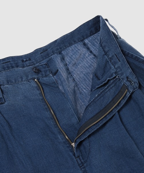 PORTER CLASSIC（ポータークラシック）の「INDIGO LINEN BEBOP PANTS（その他パンツ・メンズ・ブルー・M/L）」の3枚目の写真