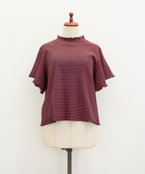 CLETTE（クレット）の「CLETTEオリジナルプチハイネックフレア袖カットソー（Tシャツ/カットソー・レディース・ブラック/レッド系その他/ホワイト系その他/ホワイト・4L/3L/LL）」の17枚目の写真