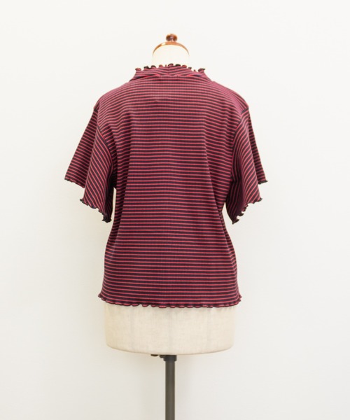 CLETTE（クレット）の「CLETTEオリジナルプチハイネックフレア袖カットソー（Tシャツ/カットソー・レディース・ブラック/レッド系その他/ホワイト系その他/ホワイト・4L/3L/LL）」の19枚目の写真