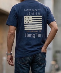 【HANGTEN/ハンテン】スラブ天竺バックサガラ刺繍Tシャツ/バックデザイン アメリカン サーフ カジュアル