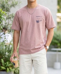HANGTEN（ハンテン）の「【HANGTEN/ハンテン】スラブ天竺バックサガラ刺繍Ｔシャツ/バックデザイン アメリカン サーフ カジュアル（Tシャツ/カットソー）」
