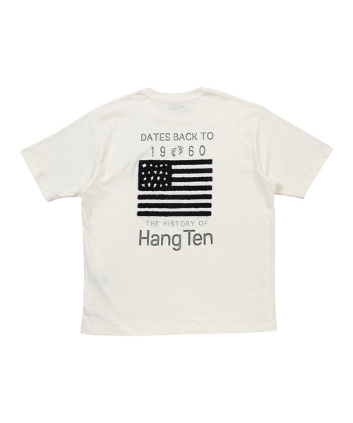 HANGTEN(ハンテン)の「【HANGTEN/ハンテン】スラブ天竺バックサガラ刺繍Tシャツ/バックデザイン アメリカン サーフ カジュアル(Tシャツ/カットソー・メンズ・アイボリー/ピンク/ネイビー・MEDIUM/X-LARGE/LARGE)」の7枚目の写真